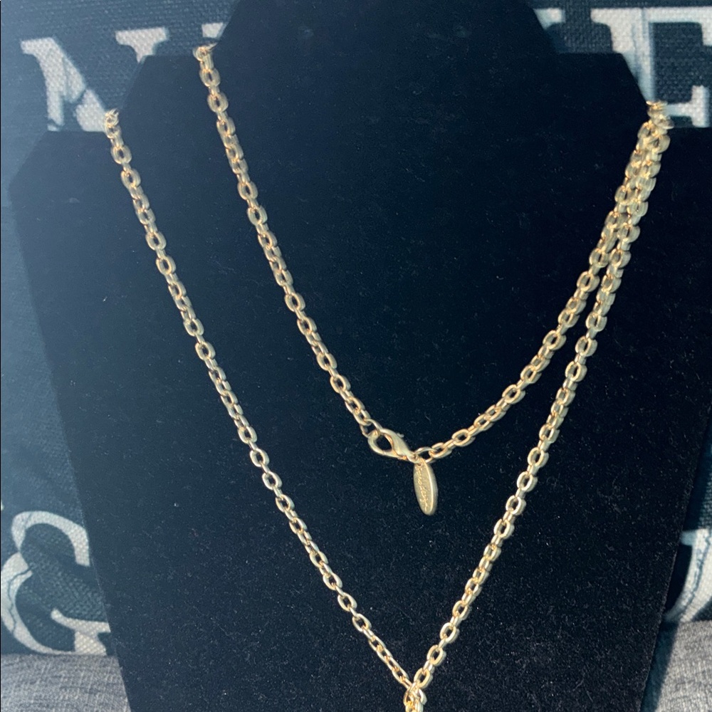 SoHo designs Gold Pendant Necklace long necklace wrap to show details - Picture 5 of 8